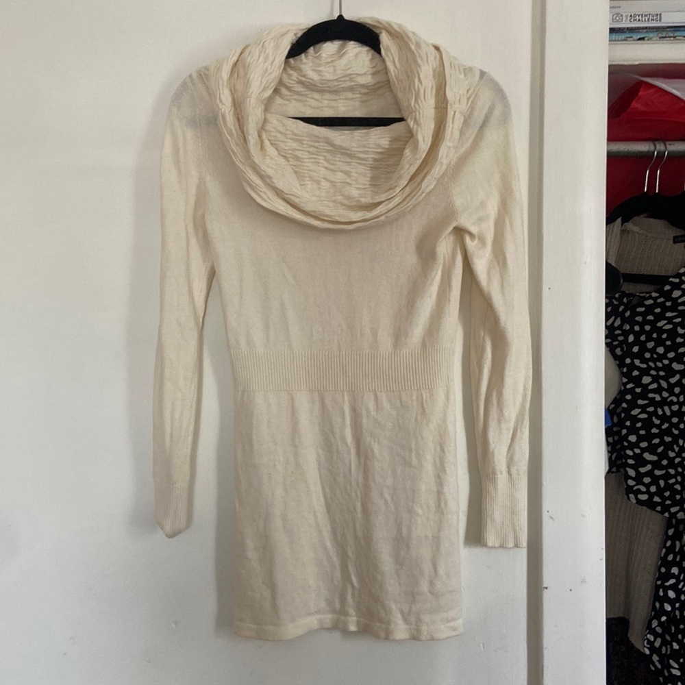 3/$25 💓 Caché Sweater Dress Y2K Cowl Neck (Cache)